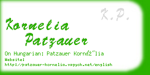 kornelia patzauer business card